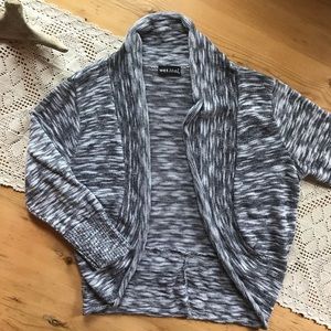 Wet Seal black and white cardigan sweater fits like a small